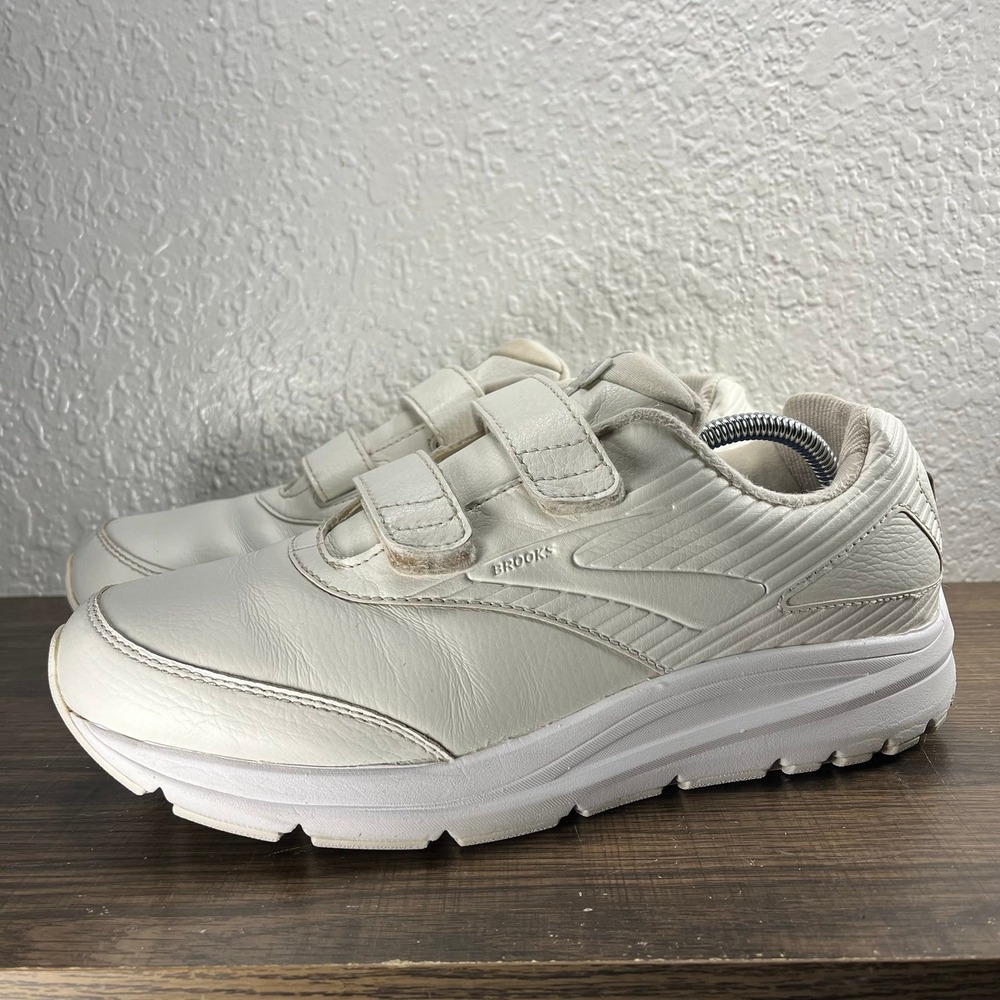 Brooks Addiction Walker V-Strap 2 Men's White Shoes - Men's Size 10.5 (D) - Picture 2 of 10